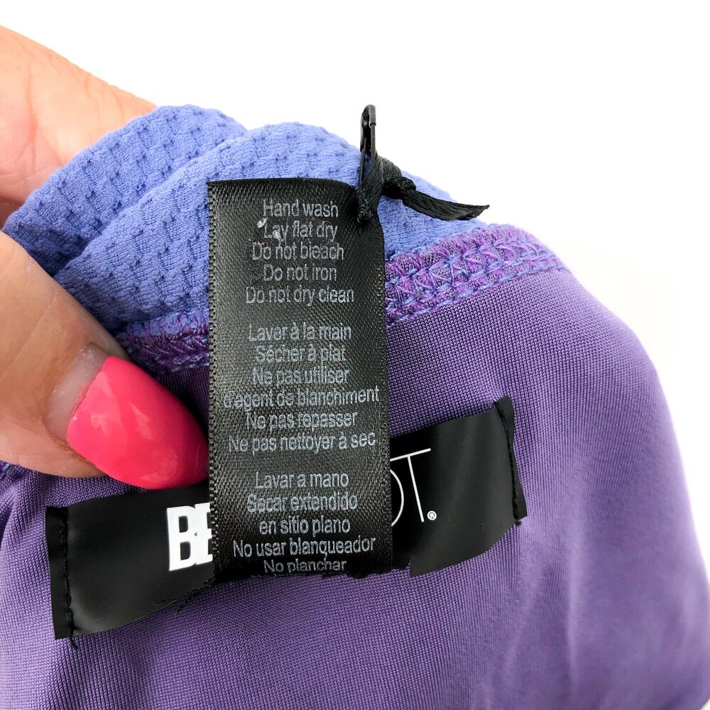 BEACH RIOT Women's Highway Bikini Bottom Medium Purple Periwinkle Waffle NWT - Picture 11 of 11